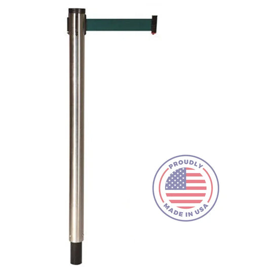 Visiontron Retracta-Belt Removable Post - 10' Belt - Single Line