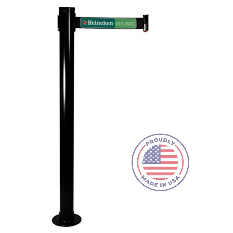 Visiontron Retracta-Belt Fixed Post - 10' Belt - Single Line